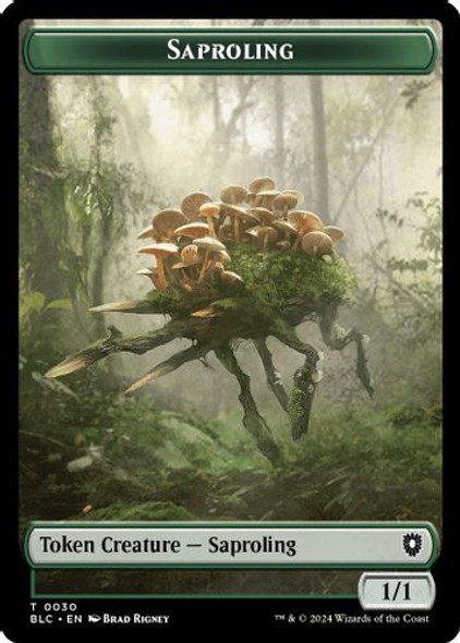 (BLC) 29-BLB//30-BLC Treasure // Saproling Double-Sided Token