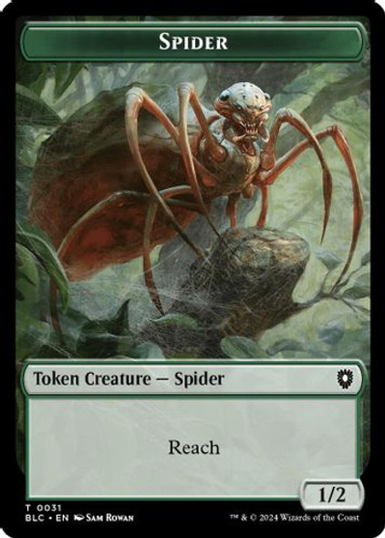 (BLC) 31-BLC//36-BLC Spider // Blood Double-Sided Token