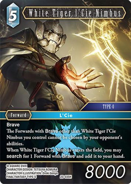 [23-035](H) White Tiger l'Cie Nimbus (Foil)