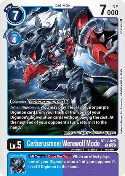 [BT17-025](U) Cerberusmon: Werewolf Mode