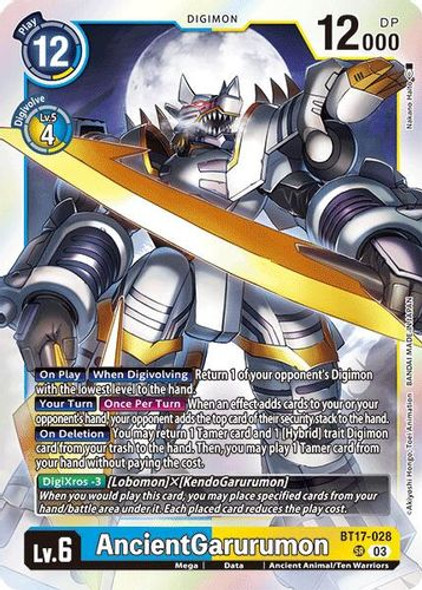 [BT17-028](SR) AncientGarurumon (Foil)