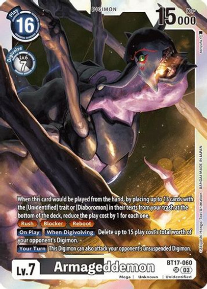 [BT17-060](SR) Armageddemon (Foil)