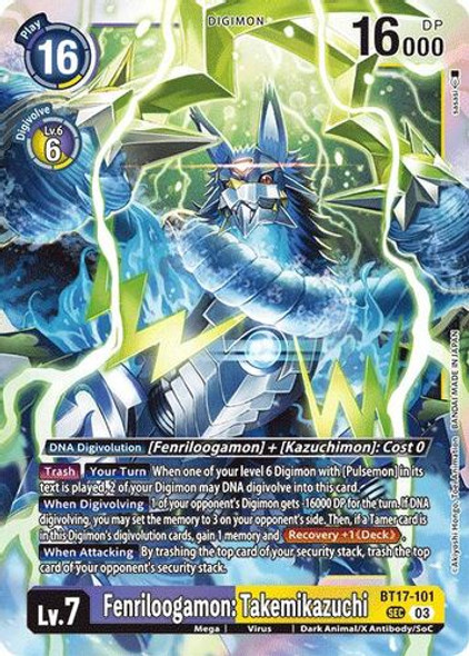 [BT17-101](SEC) Fenriloogamon: Takemikazuchi (Foil)