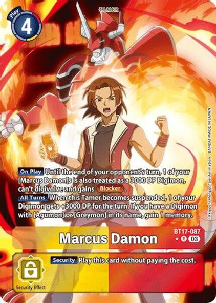 [BT17-087](R) Marcus Damon (1 Star Alternate Art) (Foil)