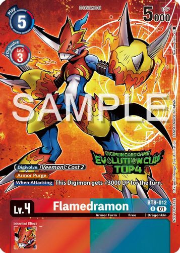 [BT08-012](R) Flamedramon (2024 Ultimate Cup Top 4) (Foil)