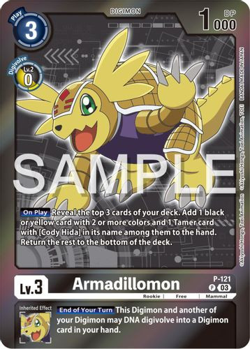 [P-121](P) Armadillomon (Adventure Box 2024) (Foil)
