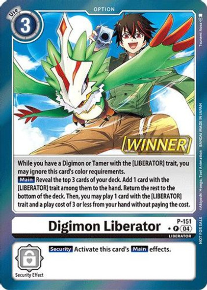 [P-151](P) Digimon Liberator (Store Tournament 2024 Winner) (Foil)