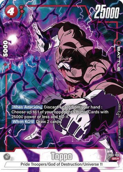 [FB03-016](SR) Toppo (1 Star Alt Art) (Foil)