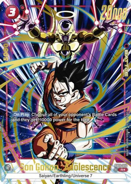 [FB01-016](R) Son Gohan : Adolescence (FB-03 Alt Art) (Foil)