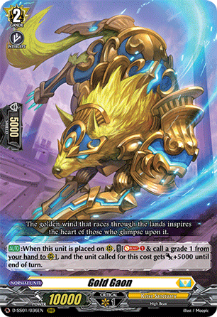 D-SS01/036EN RRR Gold Gaon