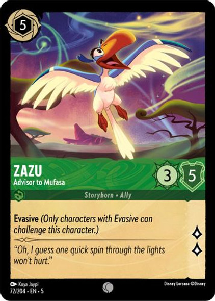 [LOR05-072/204](C) Zazu - Advisor to Mufasa (Foil)