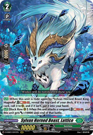 D-SS01/047EN RRR Sylvan Horned Beast, Lattice
