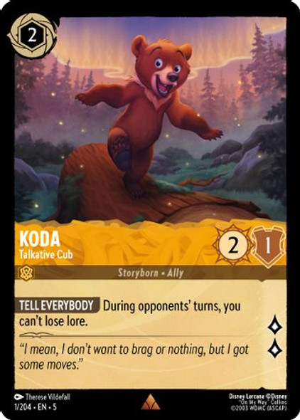 [LOR05-001/204](R) Koda - Talkative Cub (Foil)