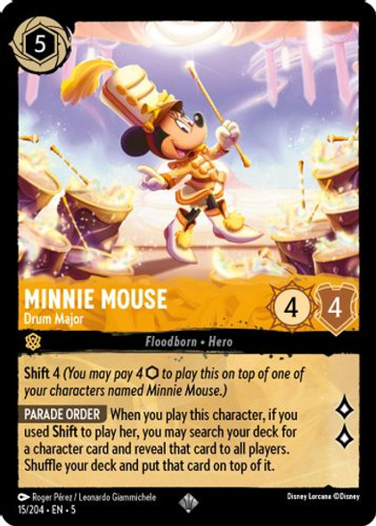 [LOR05-015/204](SR) Minnie Mouse - Drum Major (Foil)