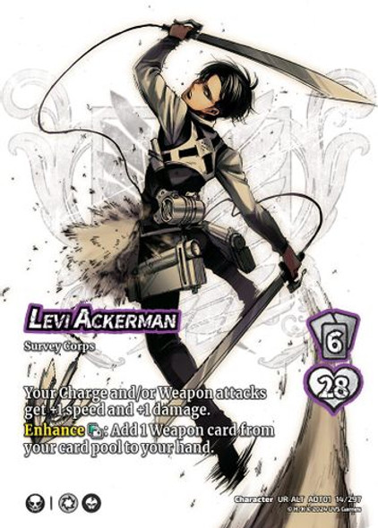 [AOT01-014/297](CH-UR-ALT) Levi Ackerman (Alternate Art) (Foil)