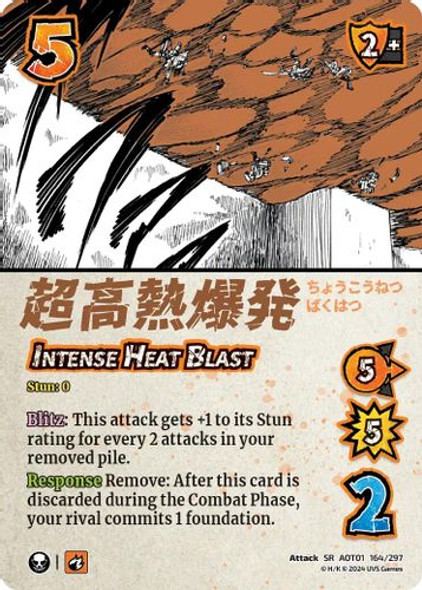 [AOT01-164/297](SR) Intense Heat Blast (Foil)