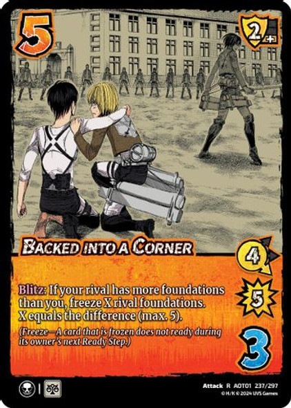 [AOT01-237/297](R) Backed into a Corner (Foil)