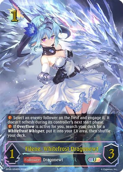 [BP06-U04EN](U) Filene, Whitefrost Dragonewt (Ultimate Foil)