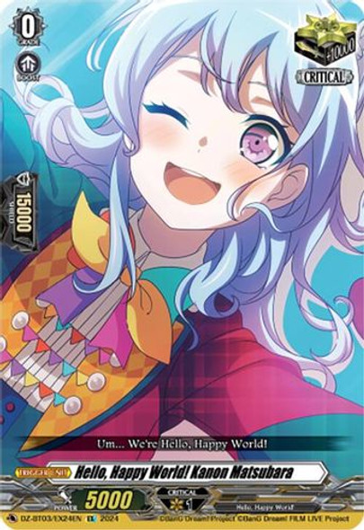 DZ-BT03/EX24EN EX Hello, Happy World! Kanon Matsubara