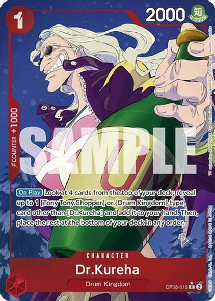 [OP08-015](R) Dr.Kureha (Alternate Art) (Foil)