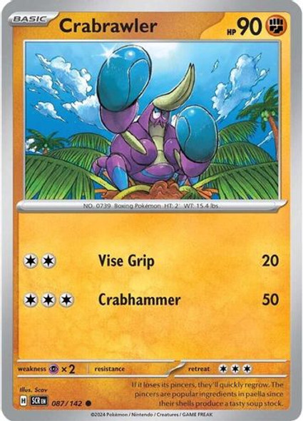 [SV07][SCR-087/142](C) Crabrawler (Reverse Holo)