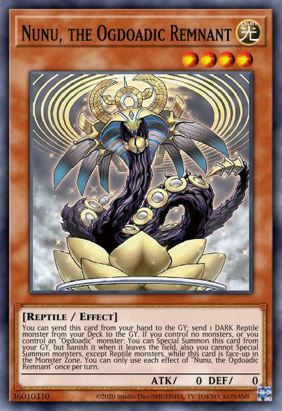 ANGU-EN001 Nunu, the Ogdoadic Remnant (Super Rare) <1st>