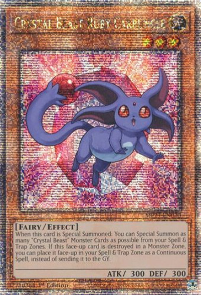 [MP24-EN020] Crystal Beast Ruby Carbuncle (Quarter Century Secret Rare) <1st>