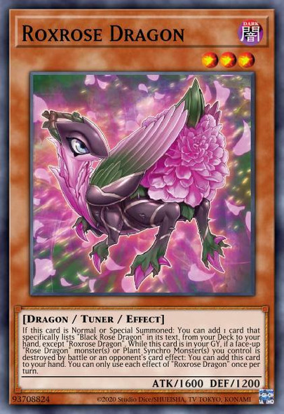 LIOV-EN009 Roxrose Dragon (Super Rare) <1st>