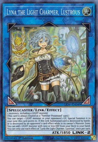 LIOV-EN049 Lyna the Light Charmer, Lustrous (Super Rare) <1st>