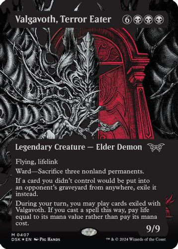 DSK-0407M Valgavoth, Terror Eater (Showcase) (Textured Foil)