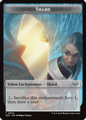 (DSK) 02-DSK//15-DSK Shard // Treasure Double-Sided Token (Foil)