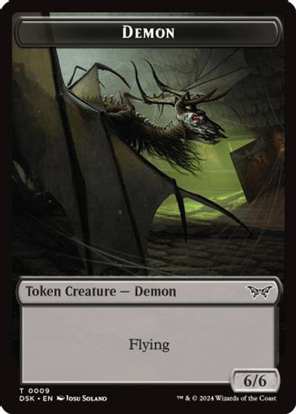 (DSK) 09-DSK//18-DSK Demon // Manifest Double-Sided Token (Foil)