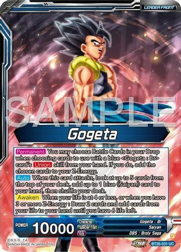 BT26-138](GDR) SSB Gogeta, Shining Blue Strongest Warrior (Foil