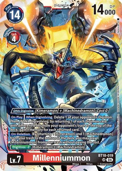 [BT18-019](SR) Millenniummon (Foil)