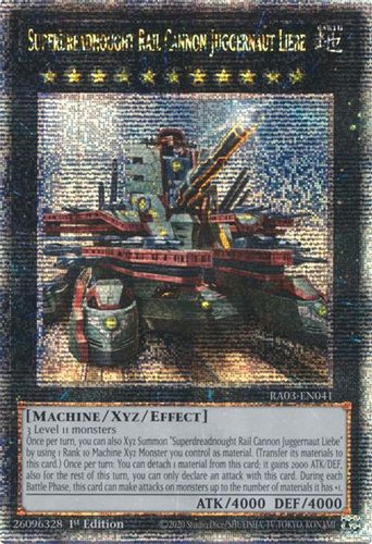 [RA03-EN041A] Superdreadnought Rail Cannon Juggernaut Liebe (Quarter Century Secret Rare)<1st>