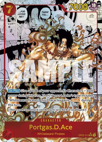 OP02-013] Portgas.D.Ace (JPN 2nd Anniversary Set) (Foil) - Grand J