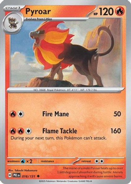 [SV08a][PRE-016/131](UC) Pyroar (Reverse Holo)