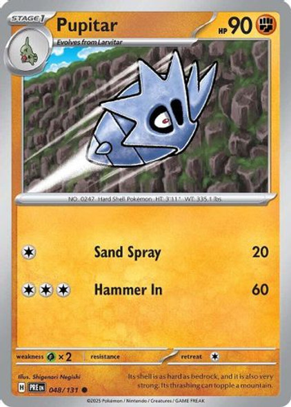 [SV08a][PRE-048/131](C) Pupitar (Reverse Holo)
