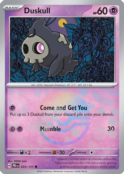 [SV08b][PRE-035/131](C) Duskull (Poke Ball Holo)