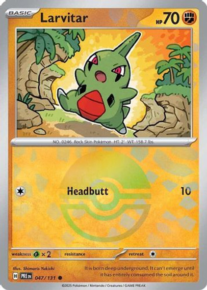 [SV08b][PRE-047/131](C) Larvitar (Poke Ball Holo)