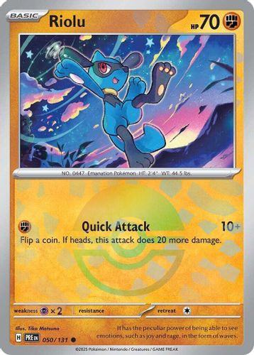 [SV08b][PRE-050/131](C) Riolu (Poke Ball Holo)