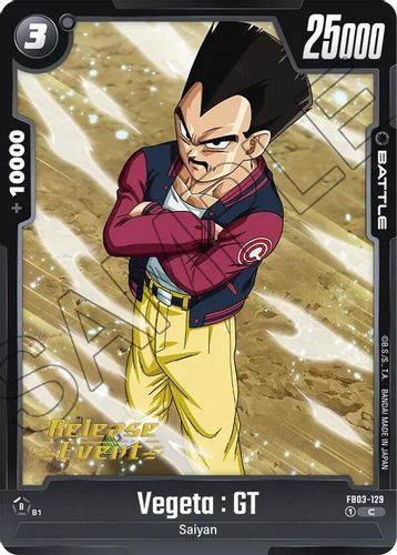 [FB03-129](C) Vegeta : GT {Release Event}