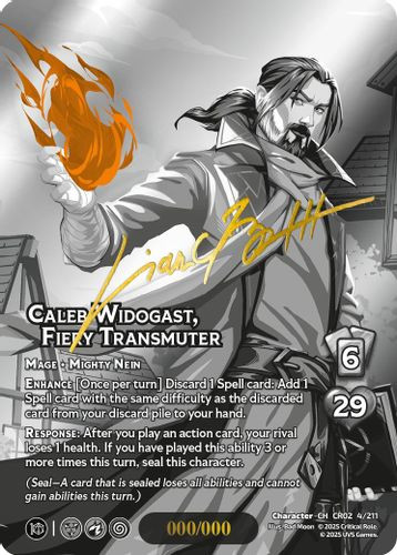 [CR02-004/211](CR) Caleb Widogast, Fiery Transmuter (Chrome Rare)