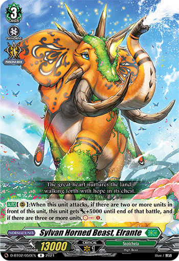 D-BT02/050EN R Sylvan Horned Beast, Elrante
