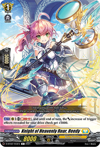 D-BT02/103EN C Knight of Heavenly Roar, Reedy