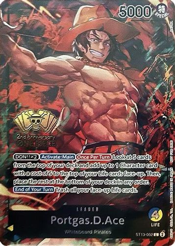 OP02-013] Portgas.D.Ace (JPN 2nd Anniversary Set) (Foil) - Grand J