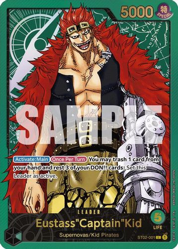 [ST02-001] Eustass"Captain"Kid (PCC Leader Collection) (Foil)