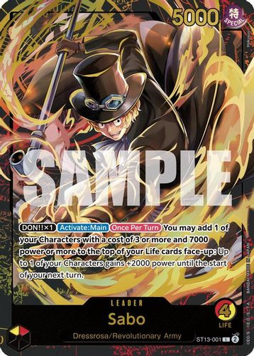 [ST13-001] Sabo (PCC Leader Collection) (Foil)