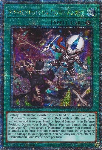[RA04-EN099] Mementotlan Bone Party (Quarter Century Secret Rare)<1st>