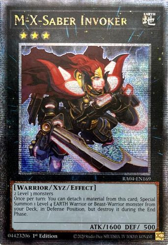 [RA04-EN169] M-X-Saber Invoker (Quarter Century Secret Rare)<1st>